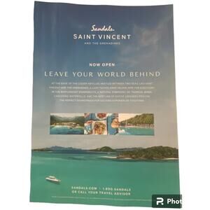 Sandals Dove Print Ad Campaign Summer 2024 8x10 Frame Ready Original Magazine